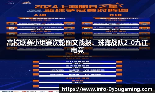 高校联赛小组赛次轮图文战报：珠海战队2-0九江电竞